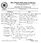 George Alexander Gamblin and Wilma Jean Spicer Marriage Certificate