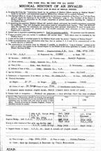 Harold Seymour Gamblin Military Medical Certificate