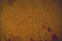 Samuel Gamblin and Hiram Webb Inscription